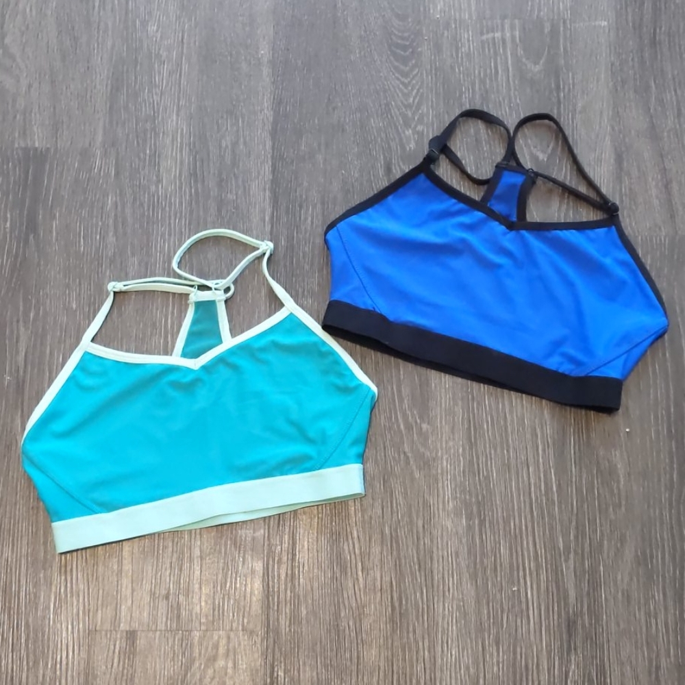Sheer back sports bra set
